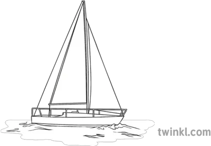 Black And White Png Sail Boats Boat Floating In Water Png Sail Boat Png