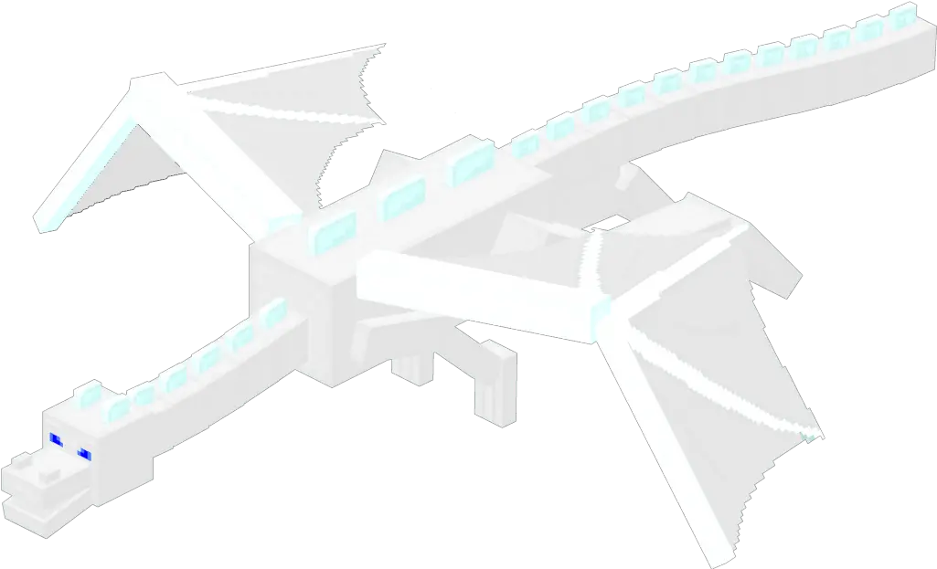 Minecraft White Ender Dragon Png Image Minecraft White Ender Dragon Ender Dragon Png