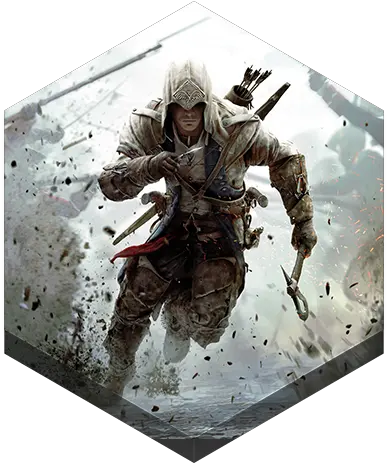 Ac3 Icon Hex Game Icons Softiconscom Assassin Creed Png Fruit Ninja Icon