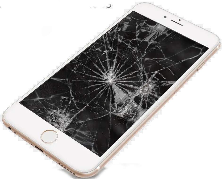 Cracked Screen Iphone 6 Gold Cracked Phone Screen Png Cracked Glass Transparent Png