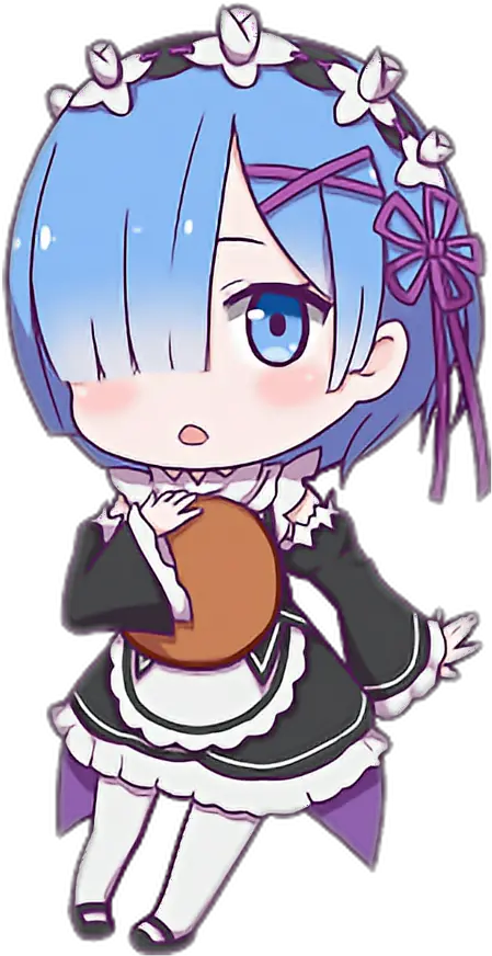 Rem Rezero Chibi Anime Rem Re Zero Png Rem Png