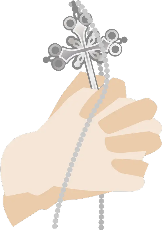 Christian Cross Is Held In Praying Hands Clipart Free Floral Design Png Praying Hands Png