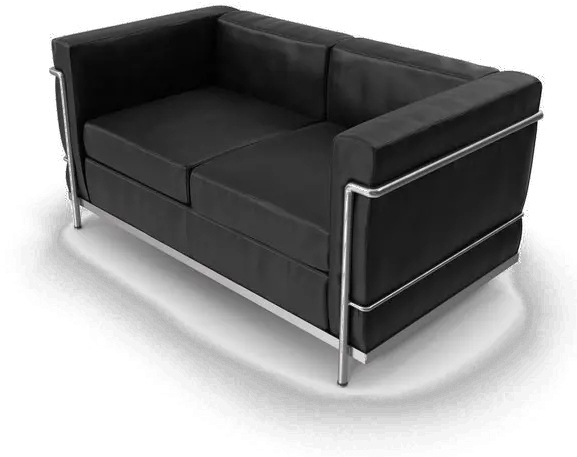 Black Sofa Transparent Background Png Two Seater Modern Sofa Couch Transparent Background