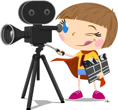 Children Clipart Camera Create A Movie Clipart Full Size Make A Movie Cartoon Png Children Clipart Png