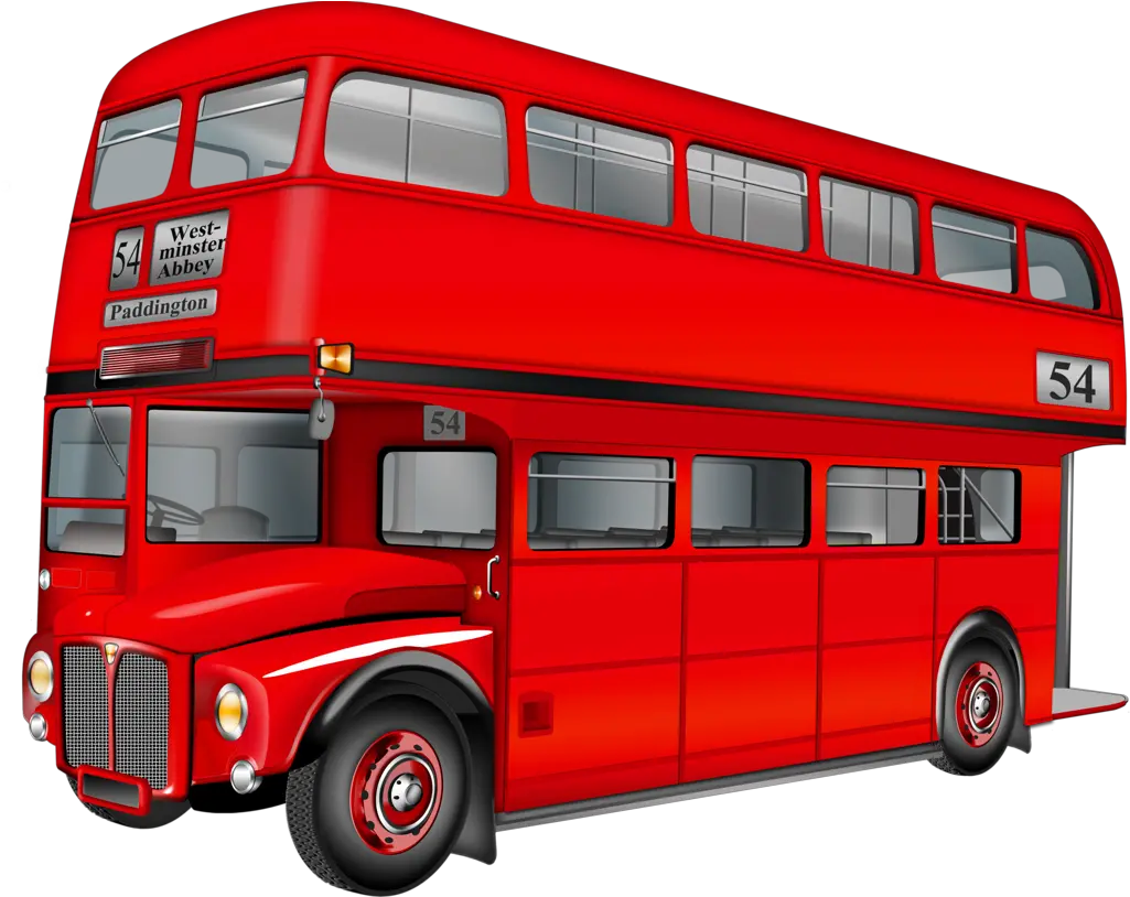 England London Bus Png Red Double Decker Bus Png Bus Transparent Background