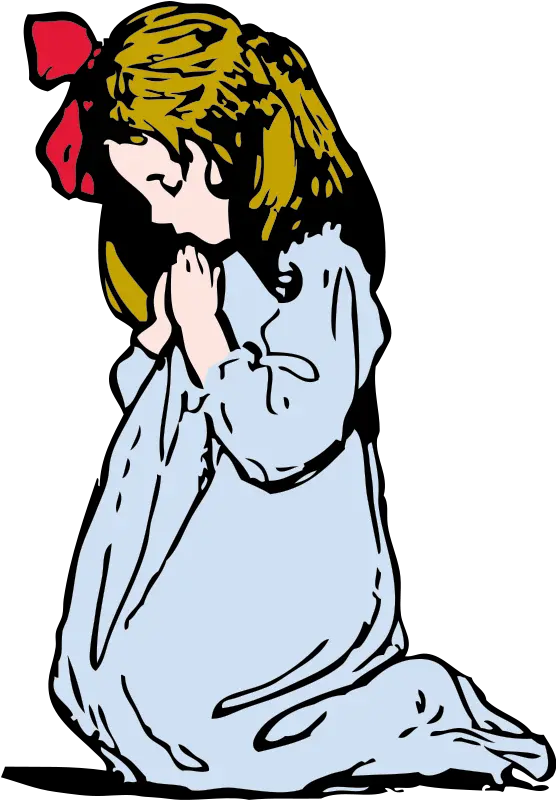 Girl Girl Praying Clipart Png Pray Png