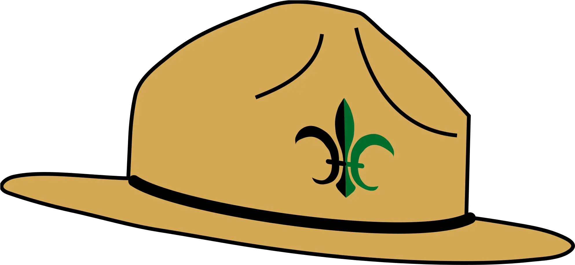 Open Scout Hat Clipart 2000x928 Png Clipart Download Boy Scout Hat Clipart Hat Clipart Png