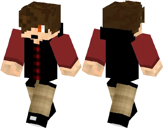 Download Hd Adzerbeb Cool Emo Hair Boy Minecraft Skin Boy Ender Man Png Emo Hair Png