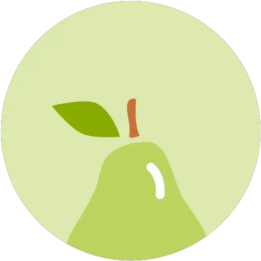 Pear Icon Minimal Fruit Iconset Alex T Circle Png Pear Png