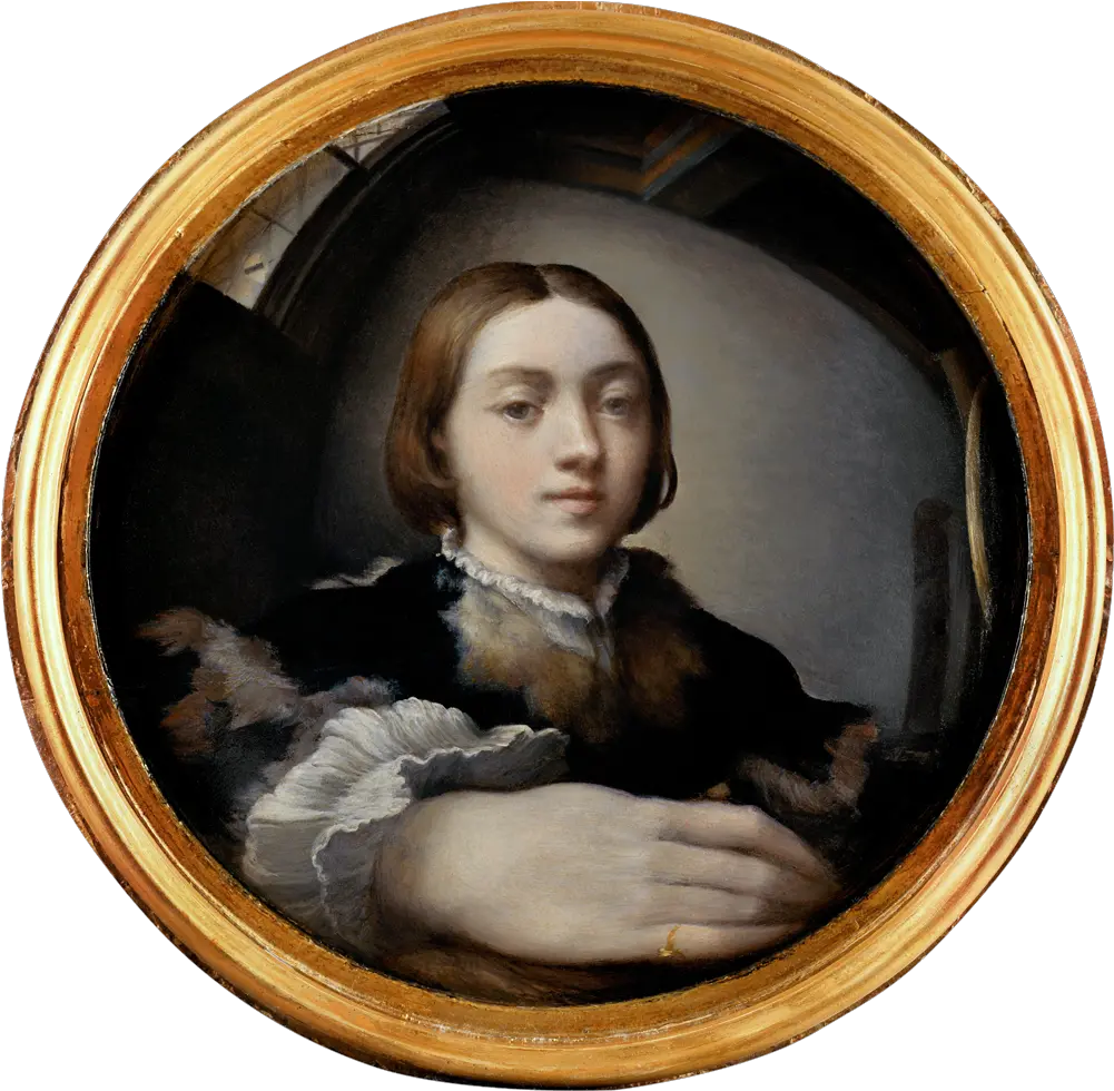 Filefrancesco Mazzola Called Parmigianino Selfportrait Portrait In A Convex Mirror Png Mirror Png