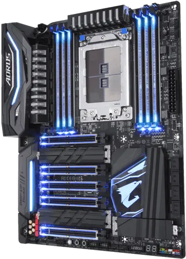 Gigabyte Launches X399 Aorus Gaming 7 Motherboard Pcquest Aorus Gaming 7 X399 Png Motherboard Png