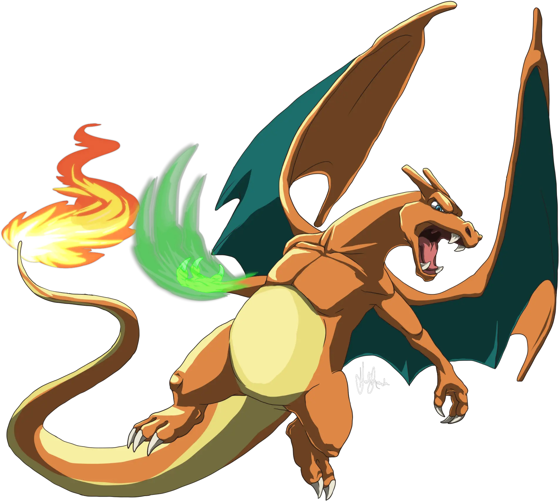 006 Charizard Used Dragon Claw And Flamethrower Pokemon Dragon Png Charizard Png