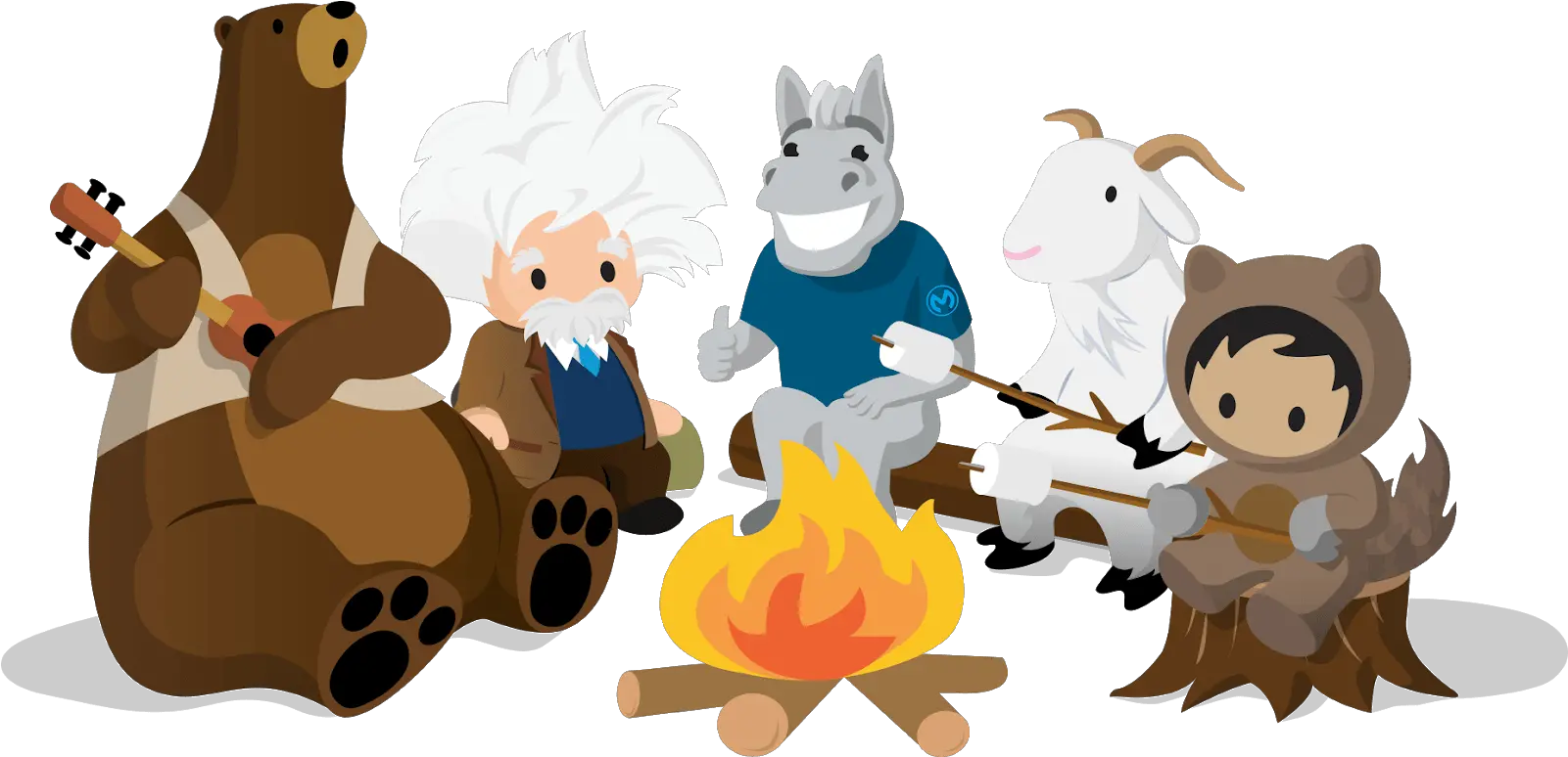 Irvine Digital Customer Service Campfire Seancrm Salesforce Characters Png Campfire Png