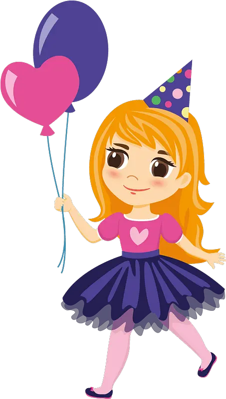 Download Birthday Girl With Balloons Clipart Hd Png Birthday Girl Clipart Png Balloon Clipart Png