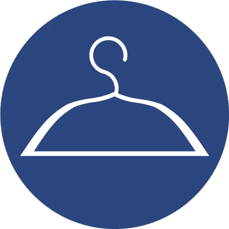 Hanger Icon Blue Png Image With No Vector Free Wardrobe Clothes Hanger Icon