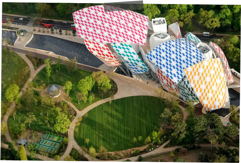 New Light For Louis Vuitton Theartgorgeous Daniel Buren Fondation Vuitton Png Louis Vuitton Png