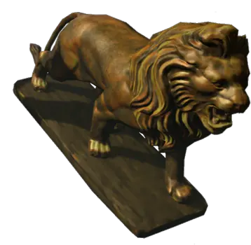 Golden Lion Statue Official Path Of Exile Wiki Solid Png Path Of Exile Logo