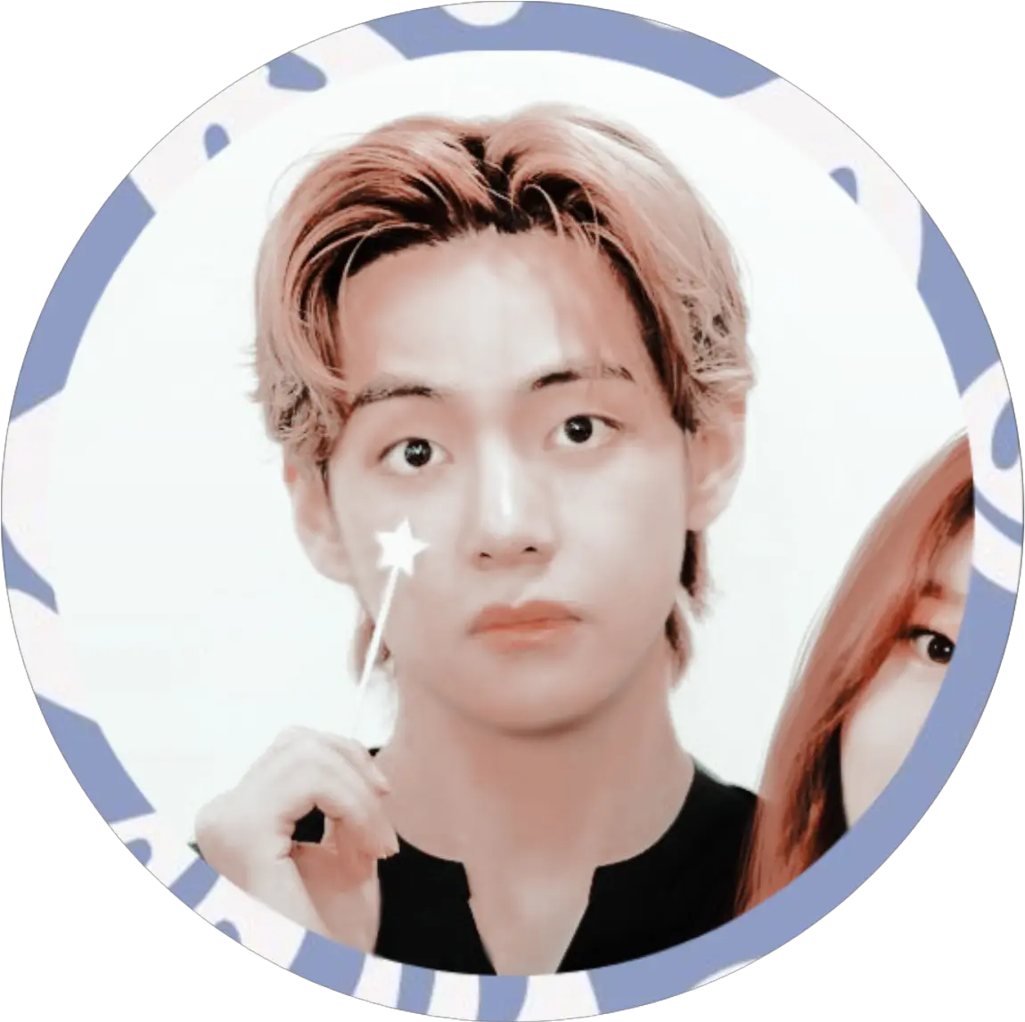 Kimtaehyung Taehyung Taehyungbts Sticker By Taerryvity Hair Design Png Bts V Icon