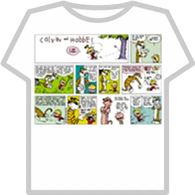 Calvin And Hobbes Comic Strip T Shirt 1 Roblox Calvin And Hobbes Memes Png Calvin And Hobbes Png