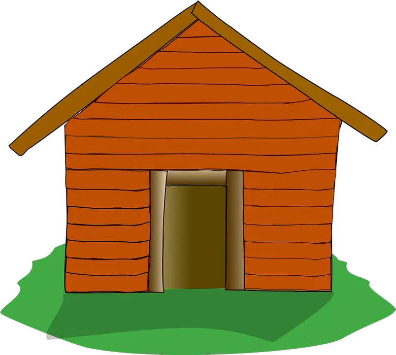 Log Cabin Settlers House Free Vector Graphic On Pixabay Casinha Dos Tres Porquinhos Png Hut Png