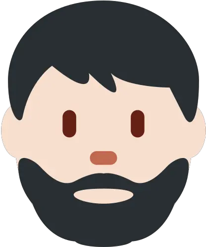 Light Skin Tone Beard Meaning Dark Hair Beard Emoji Png Mustache Icon Copy And Paste