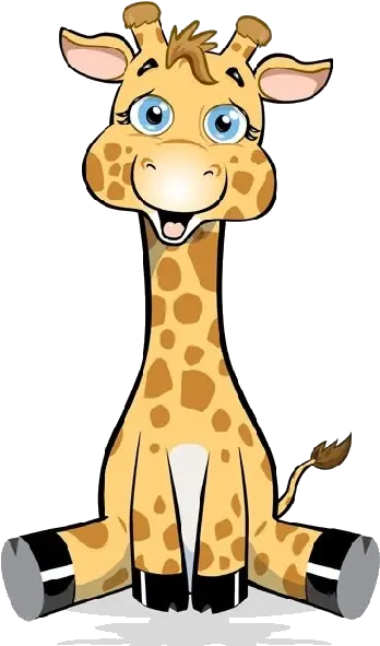 Download Hd Cute Baby Giraffe Cartoon Images Cartoon Cute Baby Giraffe Drawing Png Giraffe Transparent