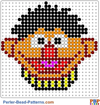 Sesame Street Perler Bead Pattern And Designs Sprites Sesame Street Bead Patterns Png Bead Icon