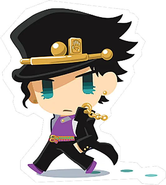 Powerful Large Deep Jojo Sd Jotaro And Star Platinum Jojo Bizarre Adventure Mobile Game Png Jojo Hat Png