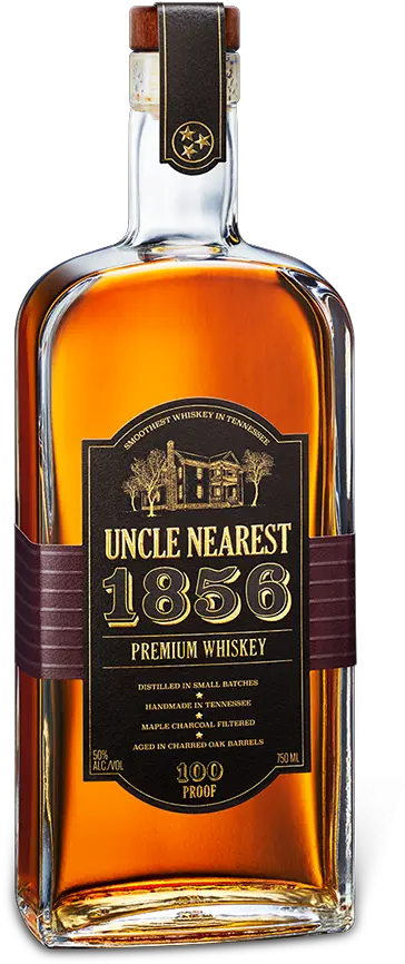 Uncle Nearest 1856 Premium Aged Whiskey Passion Spirits Uncle Nearest Premium Whiskey Png Whiskey Bottle Png