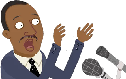 Who Was Dr Martin Luther King Bbc Bitesize Talking Into Microphone Cartoon Png Martin Luther King Png