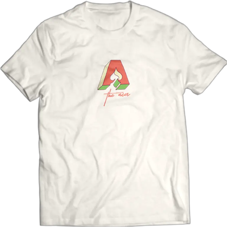 The Aces Hand Drawn Logo Tee U2013 Red Bull Records Grateful Dead Shirt White Png 5 Seconds Of Summer Logo