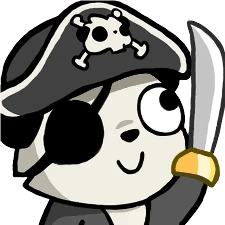 Bahroo Panda Pirate Discord Emoji Png Twitch Viewers Icon