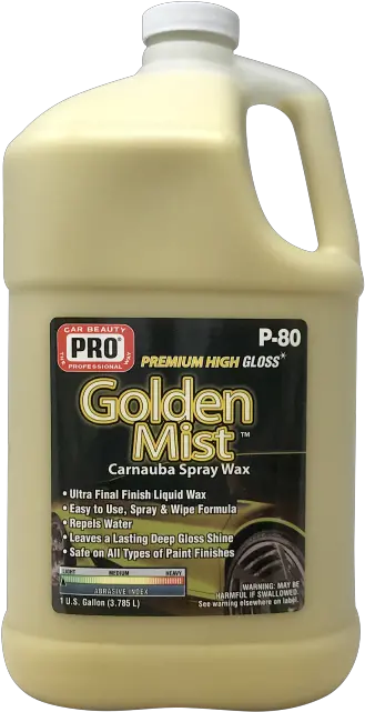 P 80 Golden Mist Spray Wax Prowax Png Spray Mist Png