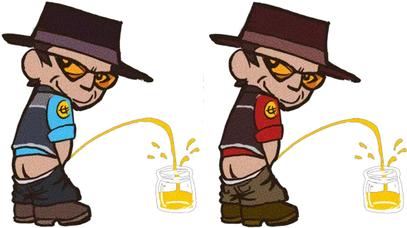 Pee In Jar By Nickeck Tf2 Administrator Rule 34 600x358 Gravituy Falls Rule 34 Png Pee Png