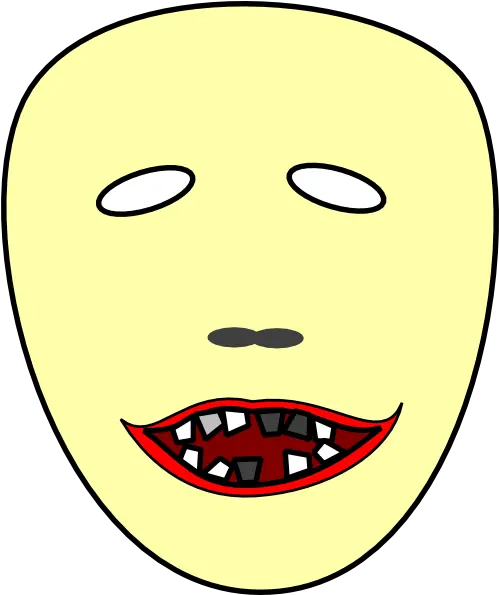 Scary Face 2 Clip Art Vector Clip Art Online Clip Art Png Scary Face Png
