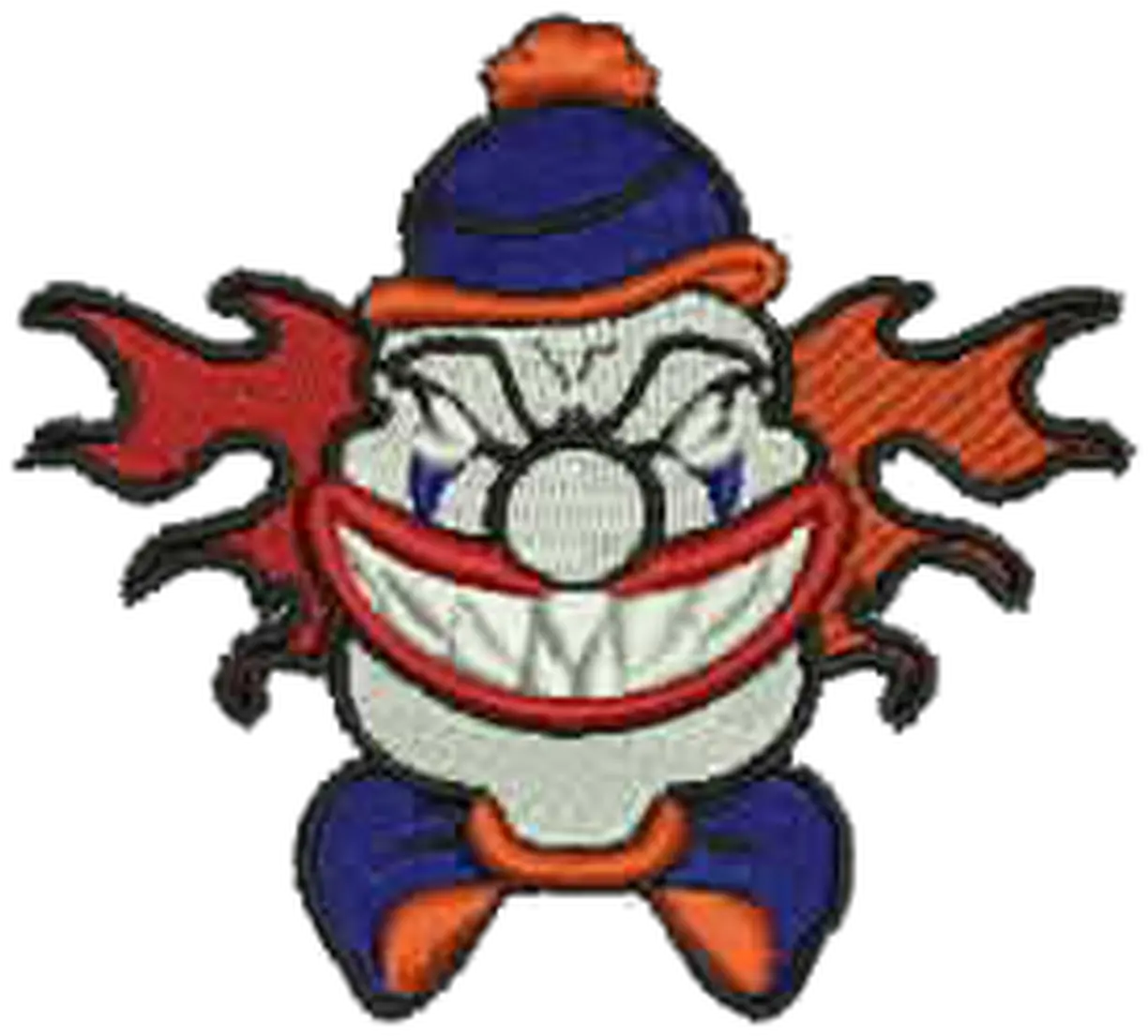 Scary Clown Embroidered Patch Fictional Character Png Scary Clown Png