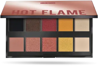 Makeup Stories Hot Flame Eyeshadow Palette Pupa Milano Pupa Bright Violet Palette Png Green Flames Png