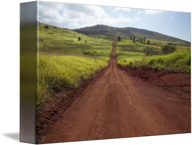 Hawaii Lanai The Long Red Dirt Road Soil Png Dirt Road Png