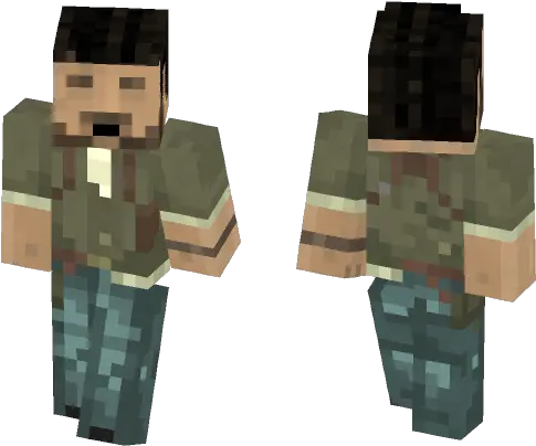 Download Drakeface Nathan Drake Uncharted Minecraft Skin For Minecraft Infected Steve Skin Png Drake Face Png