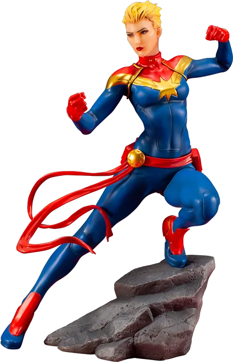 Captain Marvel Artfx Statue From Kotobukiya Kotobukiya Captain Marvel Png Vision Marvel Png