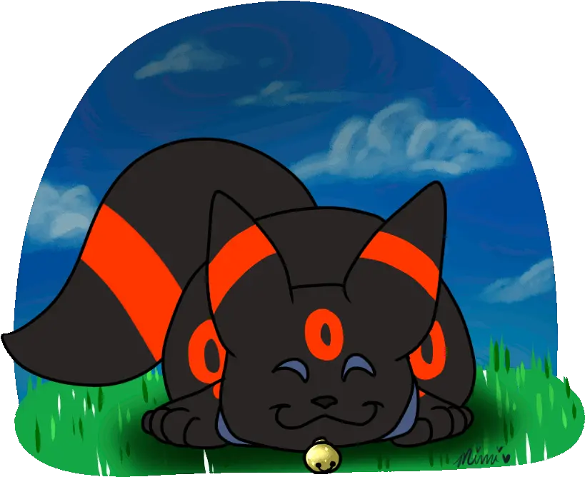 Umbreon Lil Wagging Boop Click Me I Move By Mimi Eevee Burrito King Png Umbreon Icon