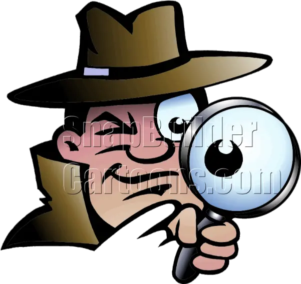 Download Hd Private Detective Transparent Png Image Magnifying Glass Spy Cartoons Detective Png