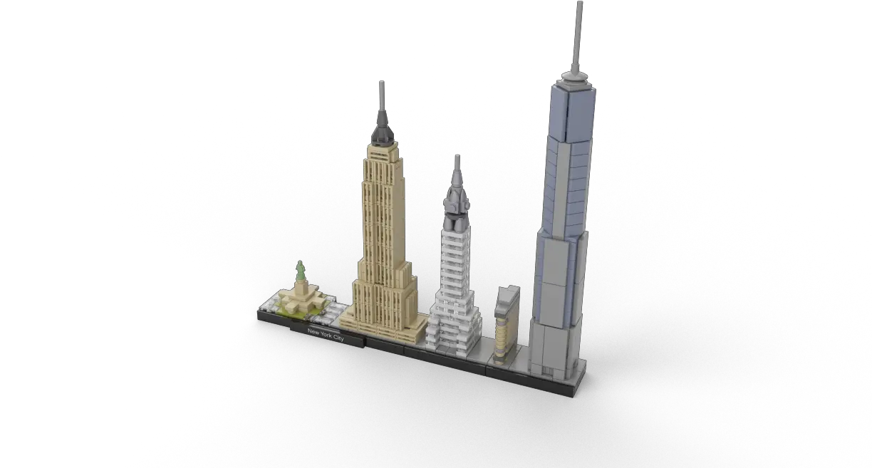 Lego Architecture New York City 21028 Vertical Png Nyc Skyline Png