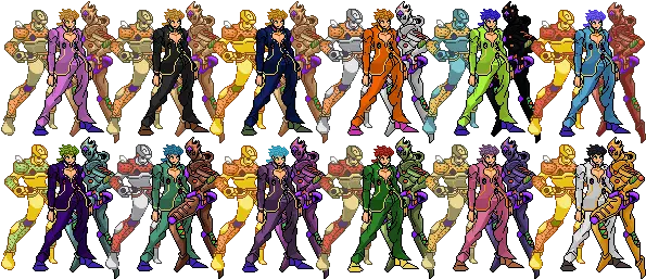 Mfg Giorno Giovanna By Mr Giang Color Separation Update Giorno Giovanna Color Png Giorno Giovanna Png