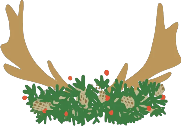 Free Online Christmas Deer Head Antlers Vector For Christmas Deer Horns Vector Png Deer Head Png