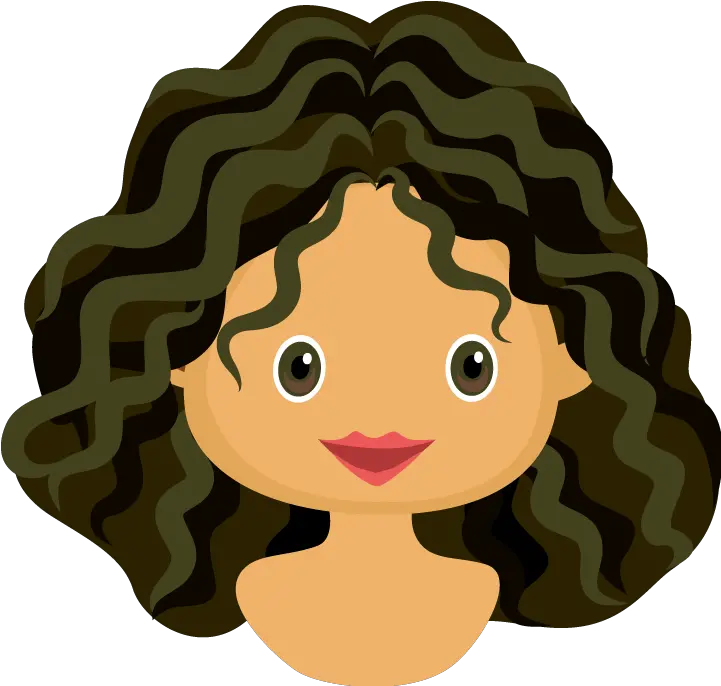 Curl Free Collection Download And Share Royalty Curly Brown Hair Curly Clip Art Png Wavy Hair Png