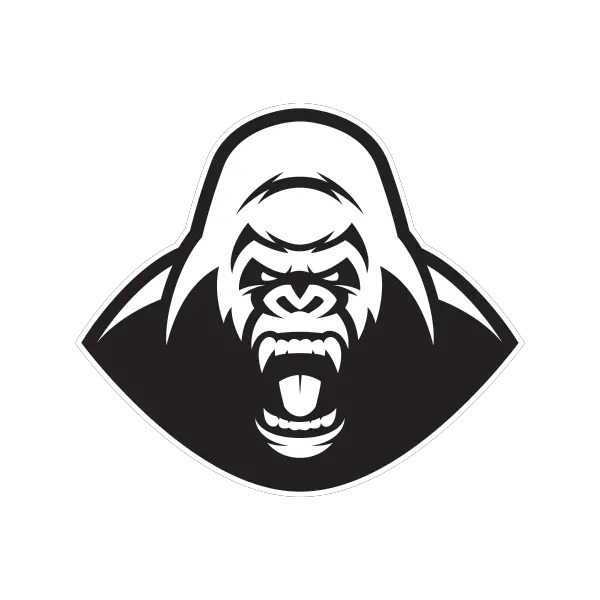 Angry Gorilla Png U0026 Free Gorillapng Transparent Gorilla Decals Gorilla Transparent