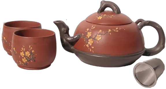 Spring Blossom Yixing Teapot Set 19 Fl Oz Traditional Teapot Set Png Tea Set Png