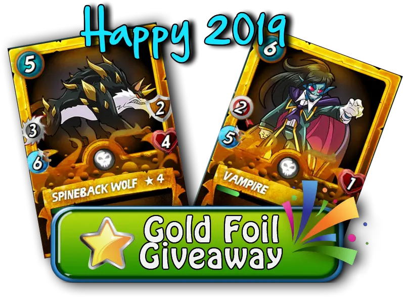 Double Gold Foil Giveaway Spineback Wolf U0026 Vampire Graphic Design Png Giveaway Png