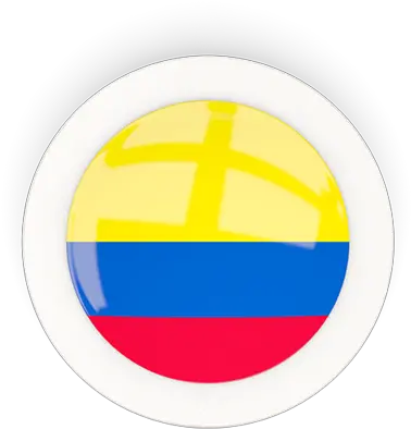 Round Carbon Icon Illustration Of Flag Colombia Vertical Png Colombia Icon